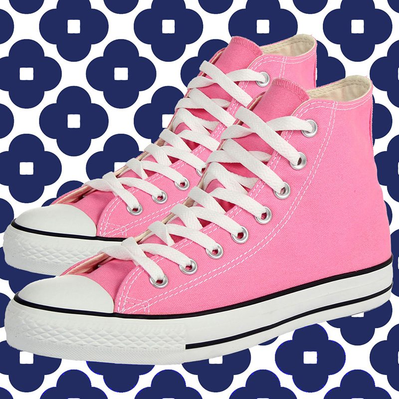 pink converse sneakers shoes