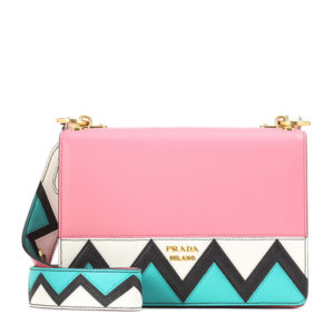 prada pink bag clutch zig zag