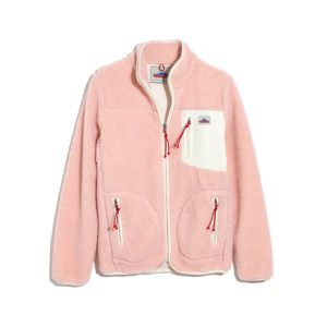 madewell x penfield pink fleece jacket